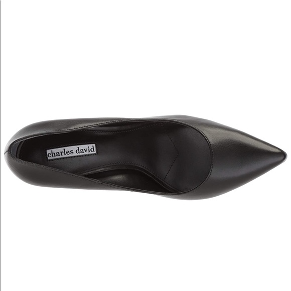 CHARLES DAVID- pointed toe pumps (8) NEW - Picture 2 of 4